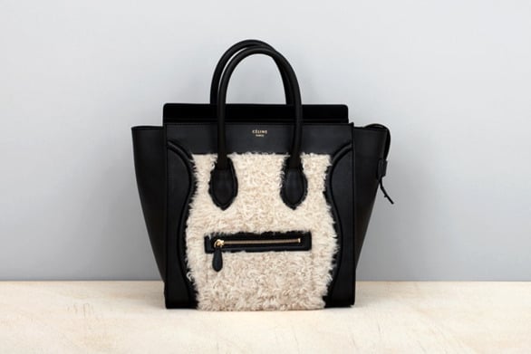 Celine Luggage Tote Bag. Celine Luggage Tote in Furry