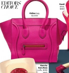 Celine Hot Pink Mini Luggage Bag | Spotted Fashion