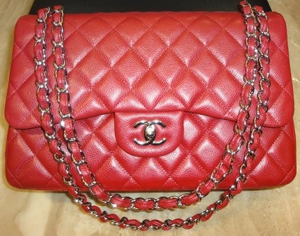 Chanel Red Jumbo