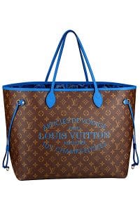 Louis Vuitton Blue Neverfull Bag