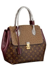 Louis Vuitton Burgundy Majestueux Tote MM Bag