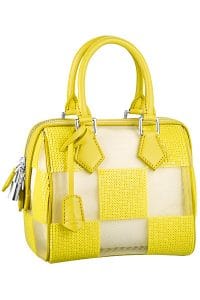 Louis Vuitton Yellow Speedy Cube Mini Bag