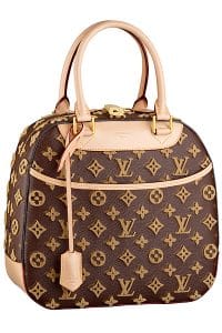 Louis Vuitton Caramel Monogram Tuffetage Canvas Deauville Cube Bag