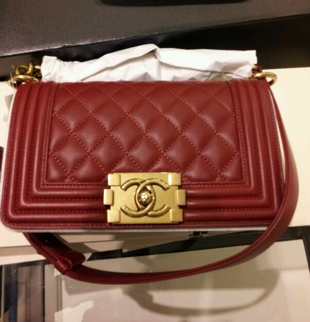 Chanel Boy Bags from the Pre-fall 2014 includes Gold Hardware Bags – Spotted Fashion