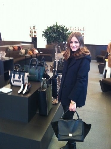 Olivia Palermo and Celine Trapeze bag - Spotted Fashion