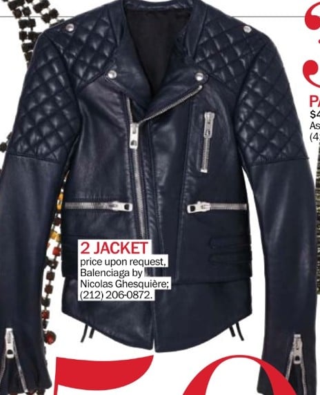 Balenciaga Leather Moto Jacket  Feather Factor