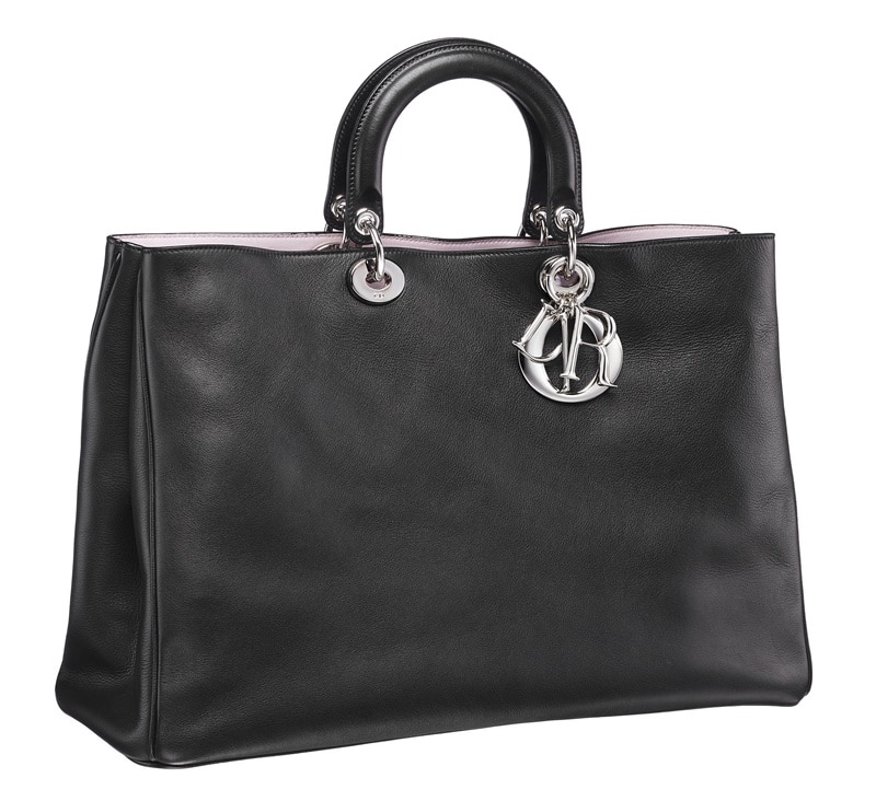 Christian Dior Diorissimo Strap Attached 2Way Handbag Blue Leather