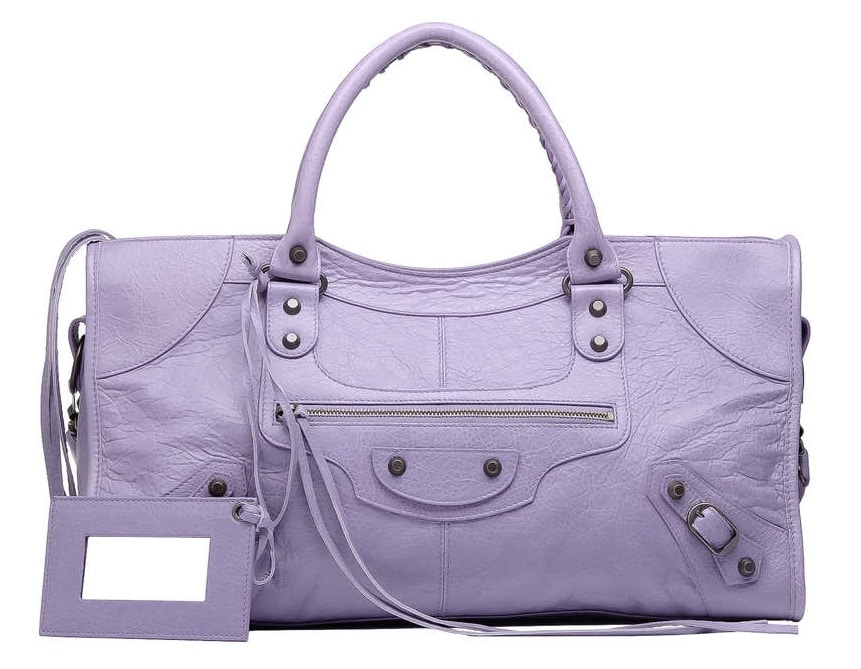 Balenciaga the first Purple Leather Bag 103208 Luxury Bags  Wallets on  Carousell