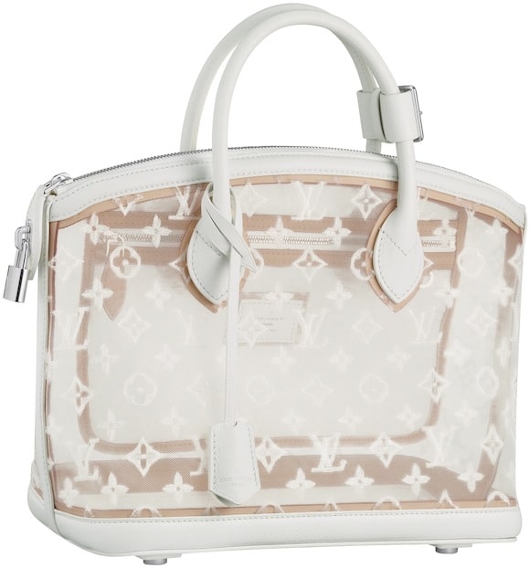 Authenticated Used LOUIS VUITTON Louis Vuitton Transparency Lockit East  West M40699 FO0172 Spring Summer 2012 Collection Monogram Handbag White  Ladies 