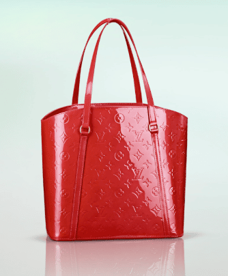 The LV Monogram Vernis MM now comes in a new color called Rouge Fauviste.  It sort of looks l…