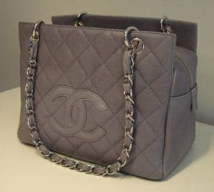 chanel grey crossbody bag