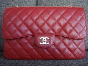 chanel red pouch