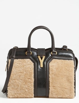 Yves Saint Laurent Brown Sheepskin Leather Small Cabas ChYc Bag - Yoogi's  Closet