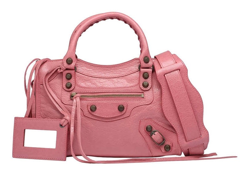 BALENCIAGA Hourglass XS bag in leather  Pink  Balenciaga mini bag  5928331LR6Y online on GIGLIOCOM