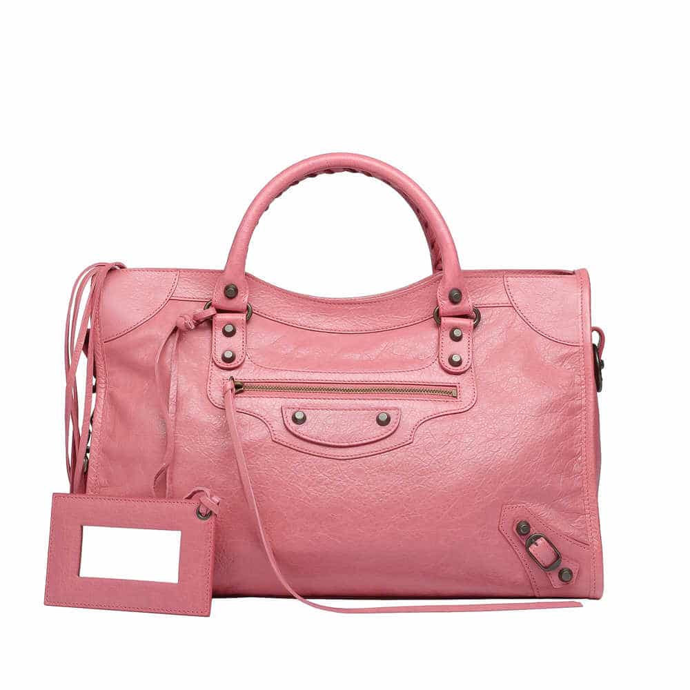 City leather handbag Balenciaga Pink in Leather  23861050