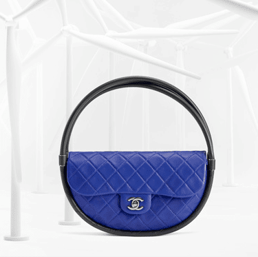 BN CHANEL Beautiful Blue Hula Hoop Rare Handbag - Mint condition