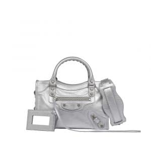 balenciaga mini silver bag