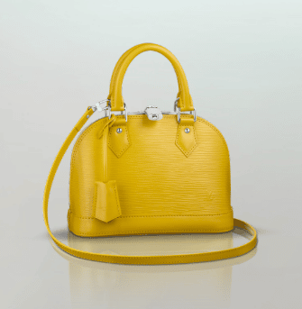 Louis Vuitton Epi Alma BB Yellow Citron