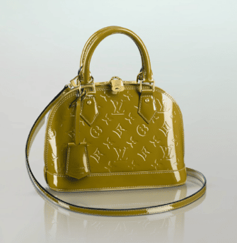 Louis Vuitton, Bags, Louis Vuitton Vernis Green Bb Alma