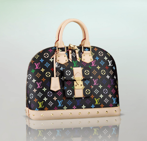 Louis Vuitton Black Multicolore Monogram Aurelia GM Bag - Yoogi's Closet
