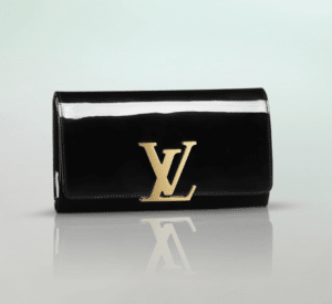 black patent louis vuitton clutch bag