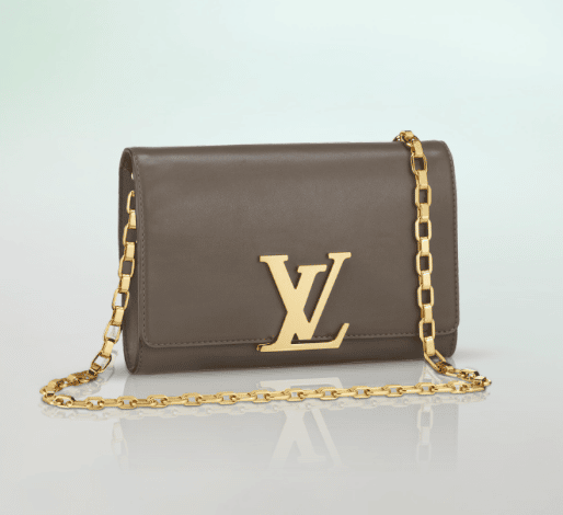 Louis Vuitton Vernis Lisse Louise Clutch with Chain