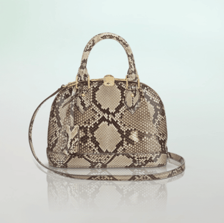 Louis Vuitton N92264 Exotic Python Leather Petale Lockit PM 2-Way Bag  (MI2105)
