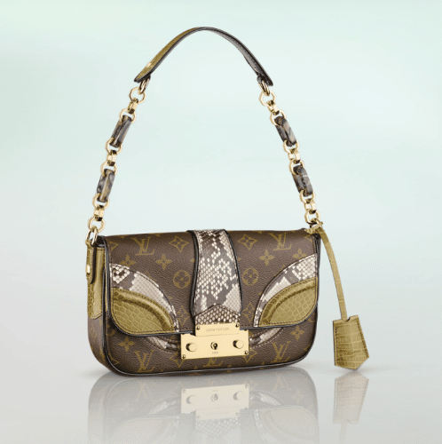 Artsy python handbag Louis Vuitton Burgundy in Python - 27962010
