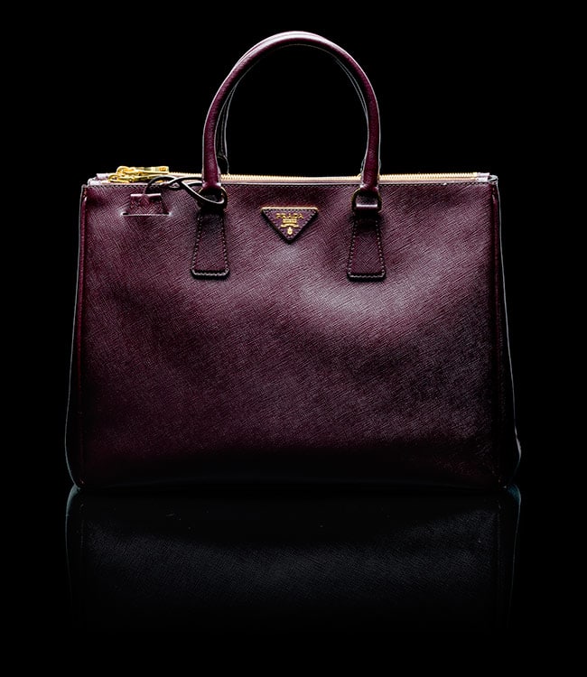 Prada Tessuto Saffiano Tote Bag - Burgundy Totes, Handbags - PRA882431
