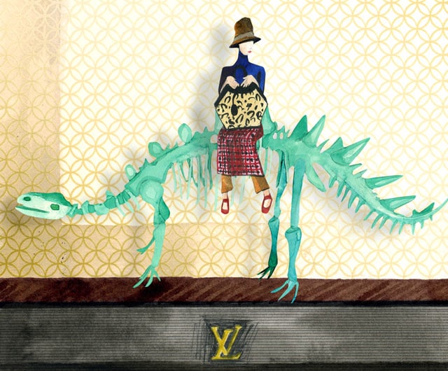 Louis Vuitton windows decked out in dinosaurs - LVMH