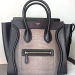 Celine Lizard Bicolor Mini Luggage Bag