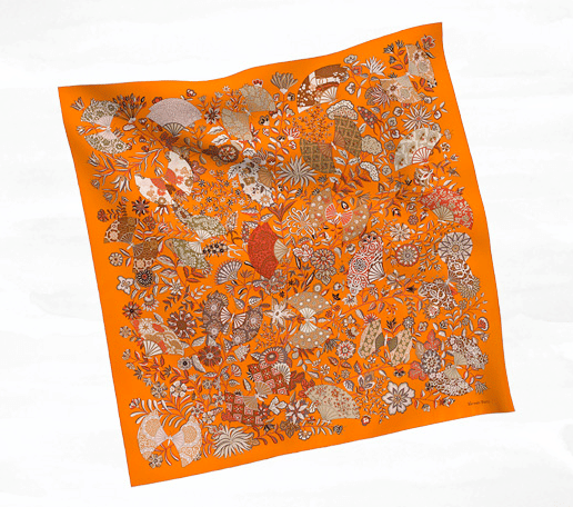 An Hermes silk scarf with all navy – Permanent Style