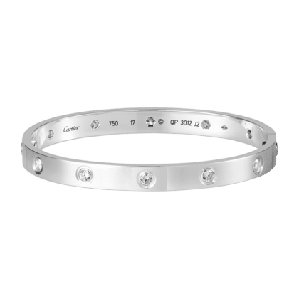 cartier love bracelet platinum price