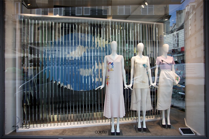 Colette's Dior x Warhol Window Display