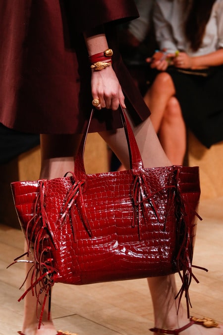 Valentino, Bags, Valentino Red Bag Fringed Shoulder Bag