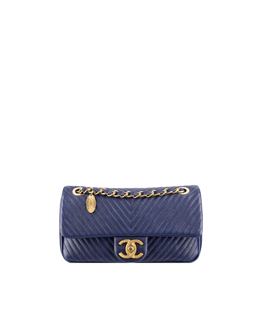 CHANEL Herringbone Chic Tote in Blue  More Than You Can Imagine