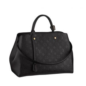 louis vuitton shopper bag black