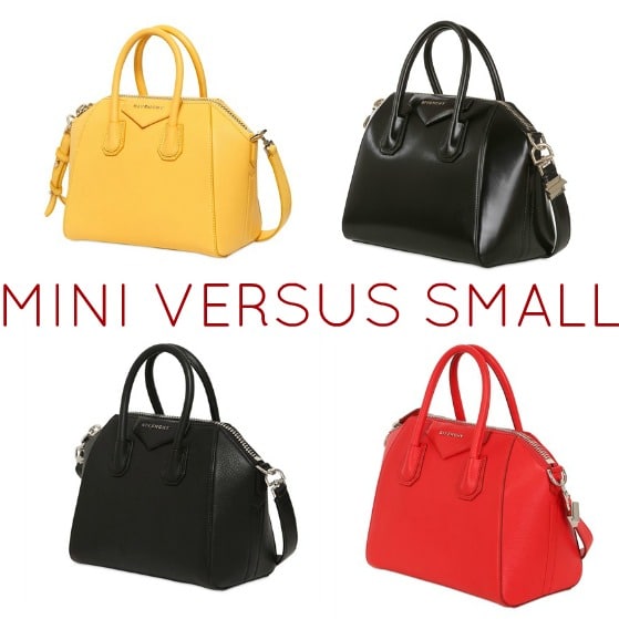 Size Comparison of the new Givenchy Mini Antigona Bag - Spotted Fashion