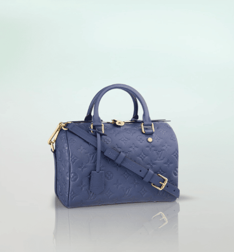 Louis Vuitton Speedy B 25 Empreinte Celeste + Secret Wallet – Bagaholic