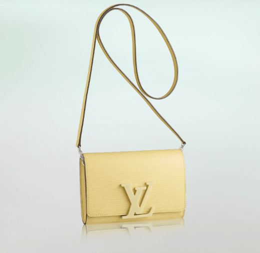 Louis Vuitton Metallic Gold Calfskin Louise E/W Clutch
