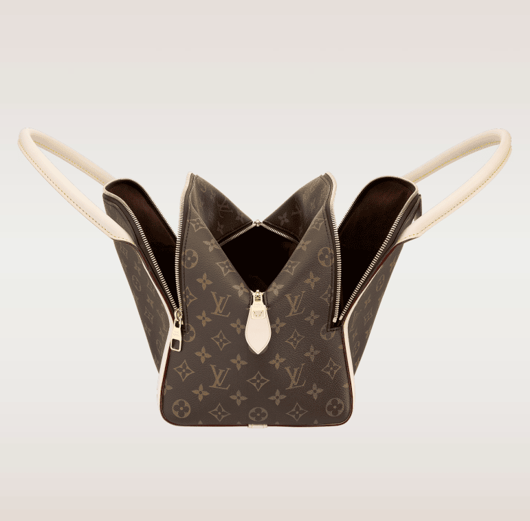 Marais cloth handbag Louis Vuitton Brown in Cloth - 22637599