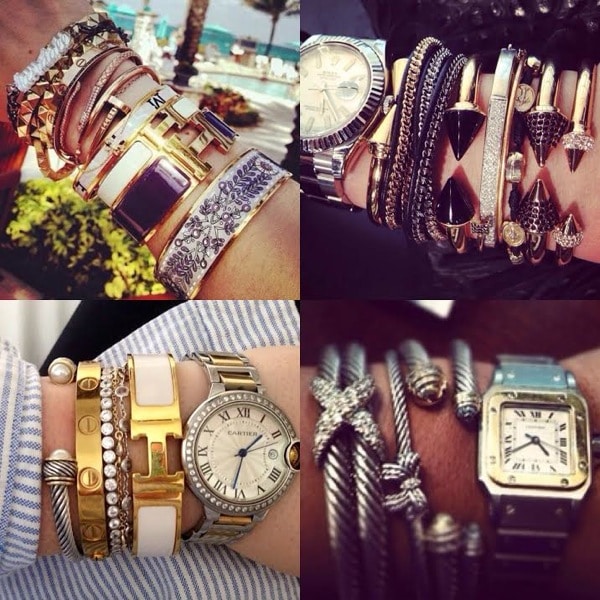 How to Style Bracelet Stacks With Designer Handbags in 2023