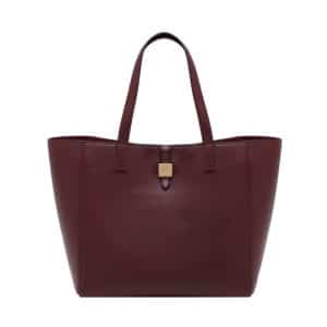 mulberry tessie leather tote bag oxblood