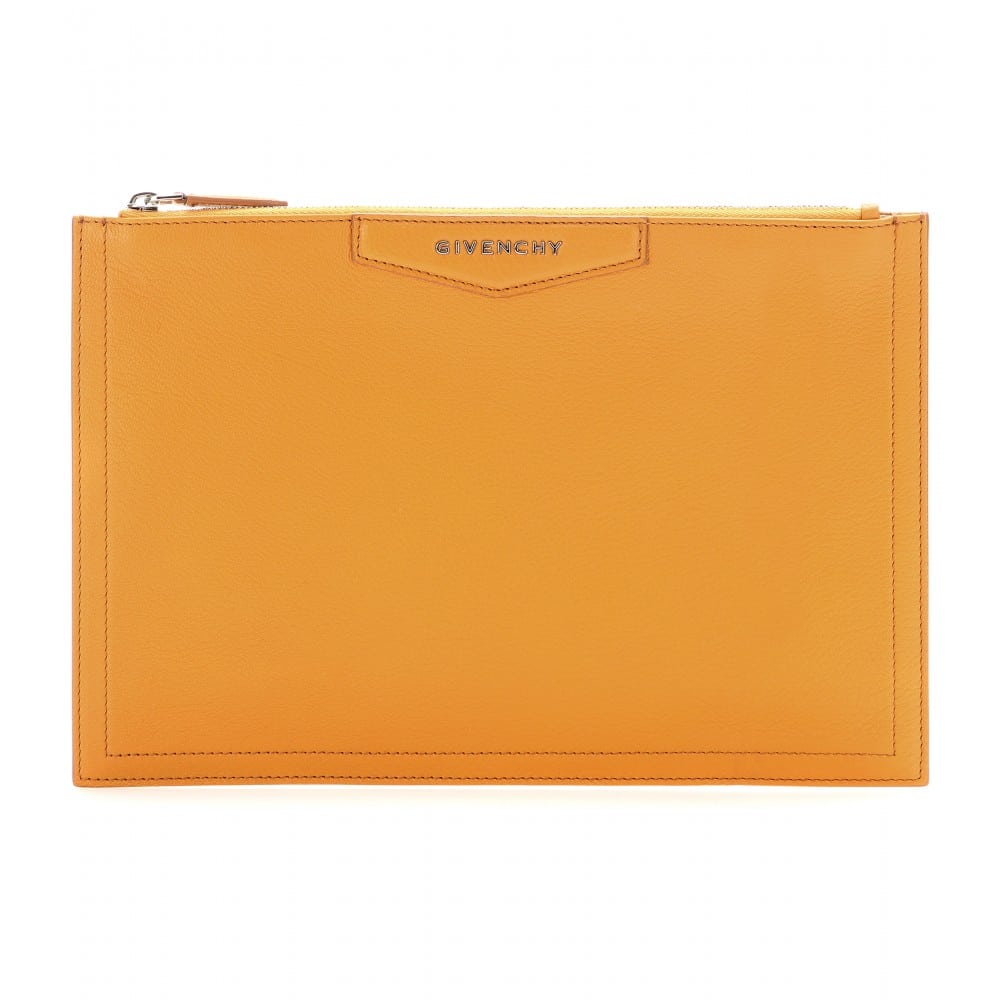 Givenchy Yellow Antigona Clutch Bag Leather ref.219955 - Joli Closet