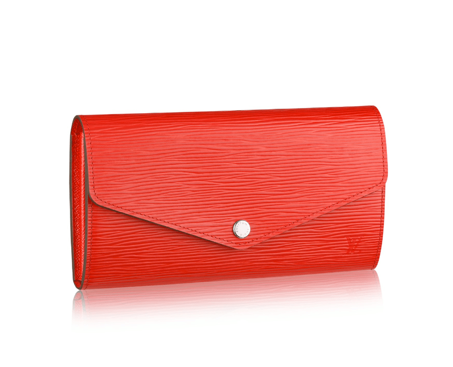 Louis Vuitton Sarah Wallet Monogram (16 Card Slot) Vivienne Holiday Rouge Red