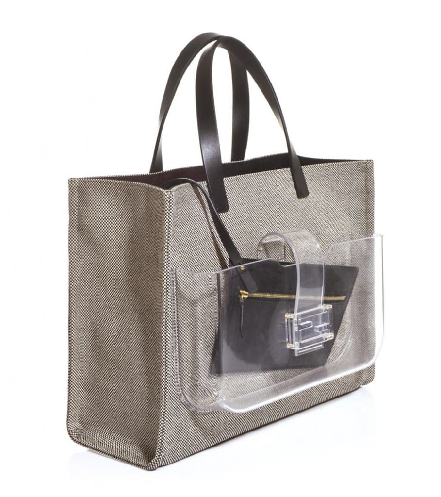 clear fendi tote