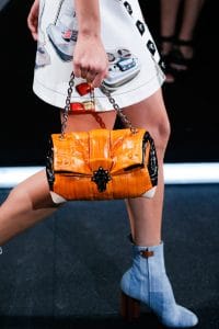 louis vuitton purse with orange chain