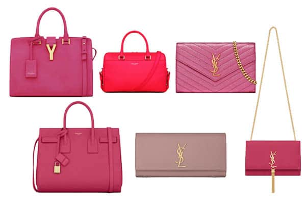 Leather handbag Saint Laurent Pink in Leather - 41634515