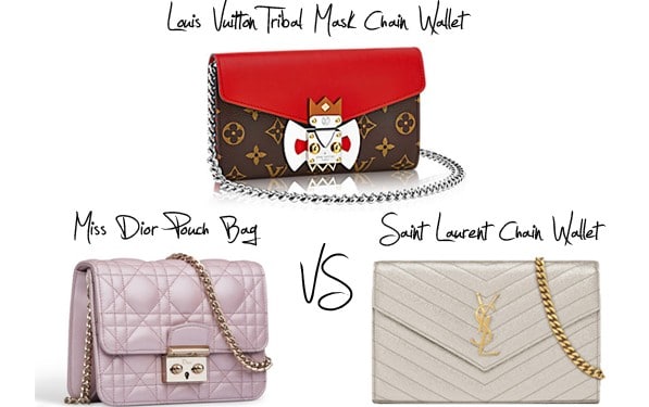 Bag Versus: Louis Vuitton, Dior and Saint Laurent Chain Wallets