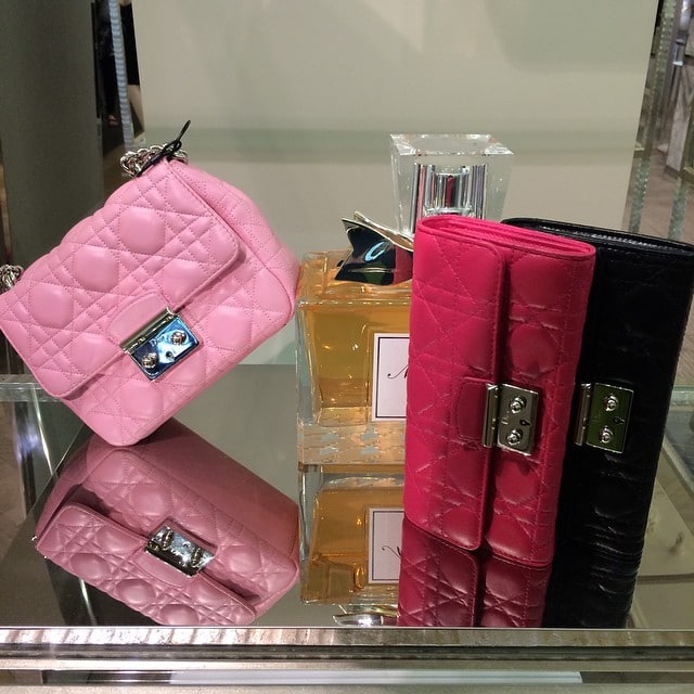 Pre-owned Dior 2015 Ama Shoulder Bag In Pink